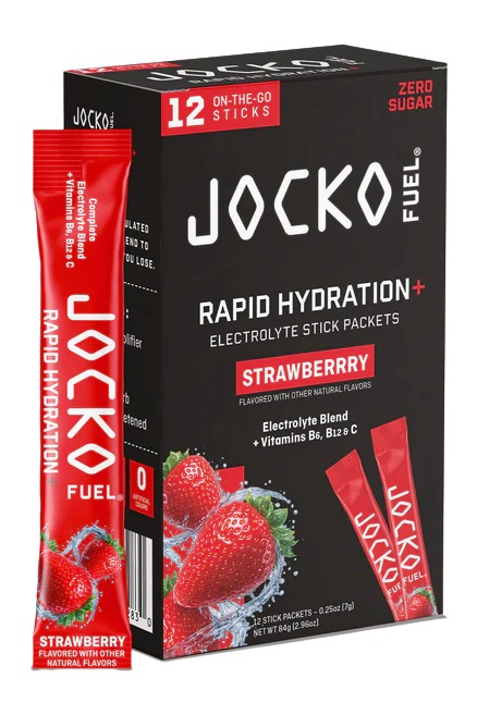 JOCKO 29283 RAPID HYDRATION POWDER STRAWBERRY 12PK