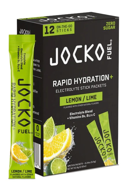 JOCKO 29278 RAPID HYDRATION POWDER LEMON LIME 12PK