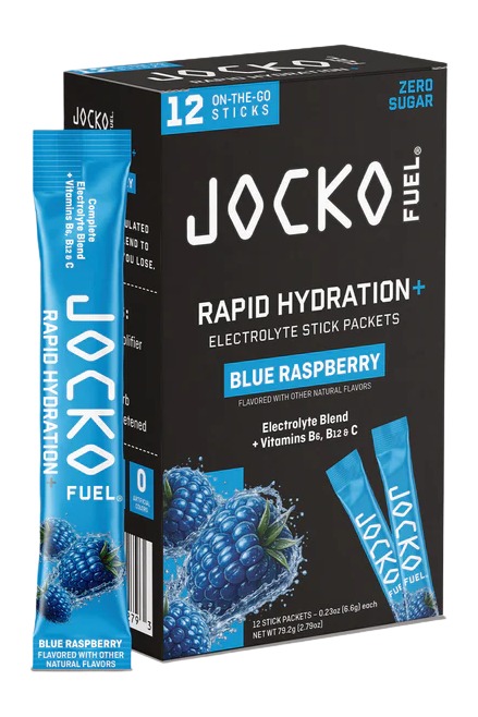 JOCKO 29279 RAPID HYDRATION POWDER RASPBERRY  12PK