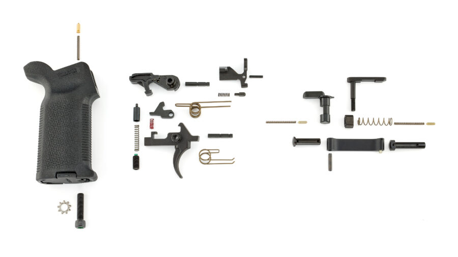RUGER AR LOWER PARTS KIT WITH RUGER ELITE 452 TRIGGER AND MAGPUL MOE-K2 GRIP 91000