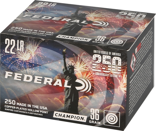 FEDERAL 22LR 36GR HP 1260FPS - 250RD 10BX/CS AMERICA 250TH