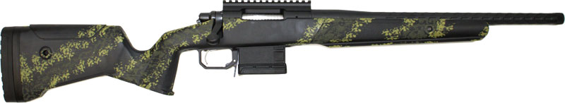 GLFA SUB-1 BOLT ACTION 308 WIN - 18" SS FLUTED SS/LICHEN BLACK