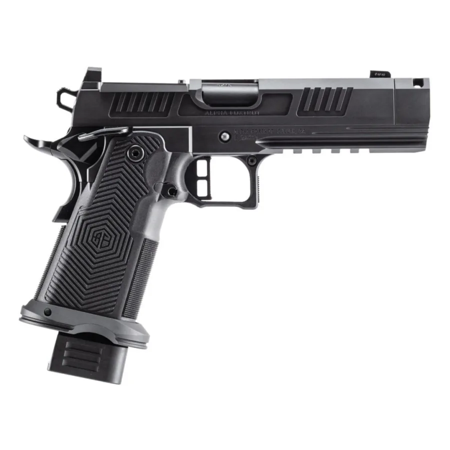 AF1911-ROMULUS 9MM 10Rd Magazine (5) 4.25" MOS Optic Cut Press In Compensated Ramped Bull Barrel DLC BLK