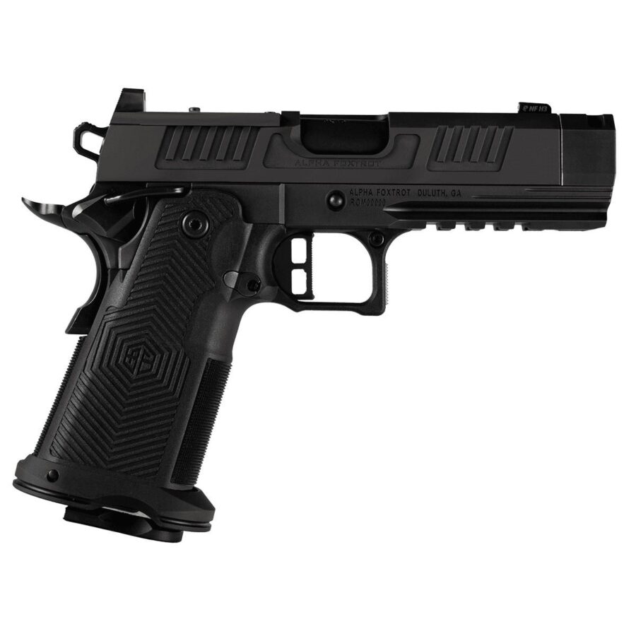 Alpha Foxtrot AF1911-ROMULUS 9mm 17 & 20 Round Magazines (1 Each) DLC 4.25" Compensator RMSC Optic Cut