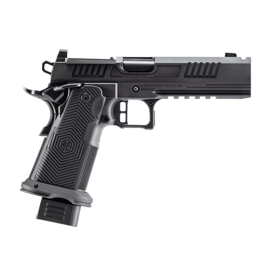 AF1911-ROMULUS 9MM 20Rd Magazine (5) 5" BULL Ramped Ported Barrel MOS Optic Cut DLC BLK