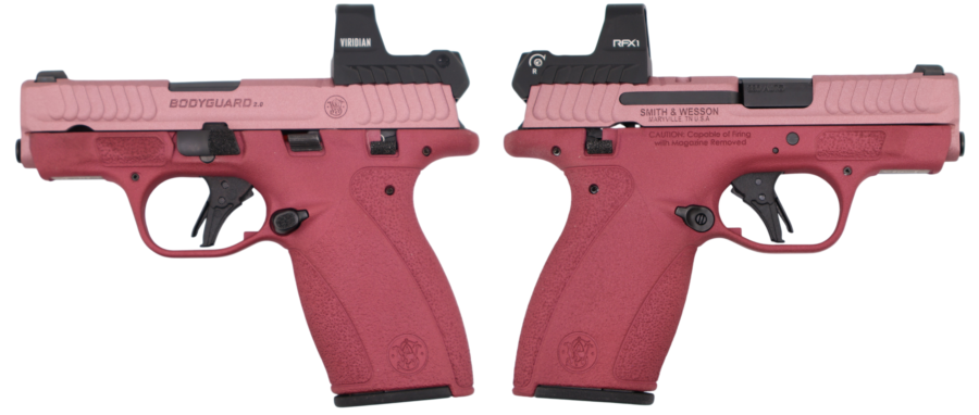 SMITH & WESSON BODYGUARD 2.0 M.S. W/ RFX1 OPTIC TWO TONE BLUSH 380ACP PISTOL 2.75" 1-10RD 1-12RD