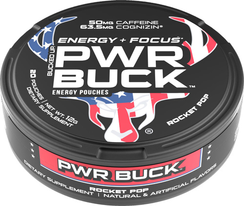 BUCKED UP PWR BUCK ENERGY - POUCHES 5 CAN ROLL ROCKET POP