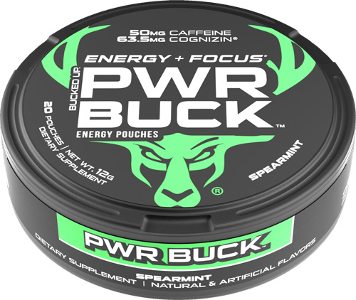BUCKED UP PWR BUCK ENERGY - POUCHES 5 CAN ROLL SPEARMINT