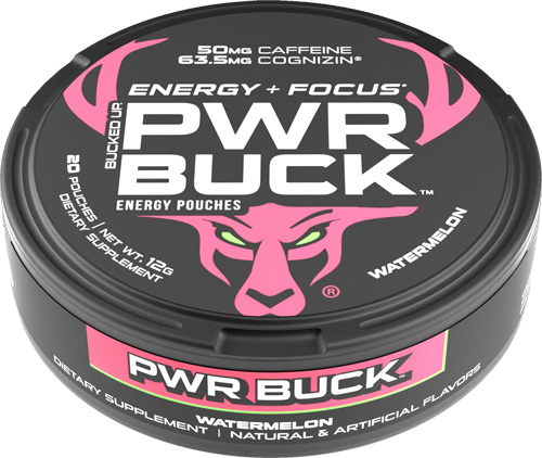 BUCKED UP PWR BUCK ENERGY - POUCHES 5 CAN ROLL WATERMELON