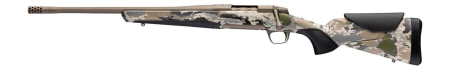 Browning 036124218 X-Bolt 2 Speed SPR Full Size 308 Win 4+1 18" Smoked Bronze Cerakote Fluted Threaded Barrel, Steel  Drilled & Tapped Receiver, Ovix Camo w/Black Overmold Adj Comb & LOP Synthetic Sto