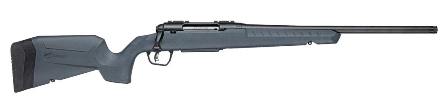 Savage Arms 33123 Axis 2 5.56 NATO 4+1 20" Matte Black Carbon Steel Threaded Barrel, Drilled & Tapped Receiver, Gray Fixed w/Pistol Grip Synthetic Stock, Right Hand