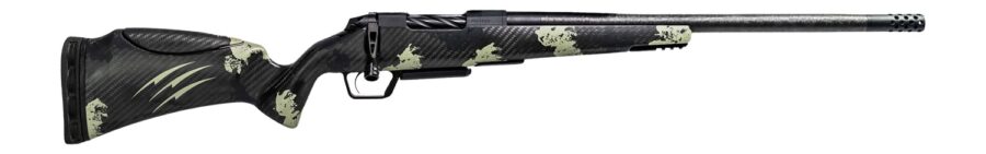 Fierce Firearms ROGSCMX22CM18BF Carbon Mini Rogue XP 22 Creedmoor 3+1 18" Carbon Fiber Match Grade Barrel, Black DLC Stainless Steel Drilled & Tapped Receiver, Forest Camo Push Button Adj Cheek Piece