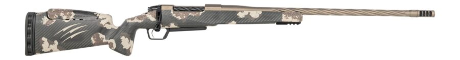 Fierce Firearms RIVSSX22CM22BDS Twisted Rival XP 2.0 22 Creedmoor 3+1 22" Smoked Bronze Cerakote Spiral Fluted Threaded Barrel, Stainless Steel Drilled & Tapped Receiver, Arca Rail Forend, Desert Shad