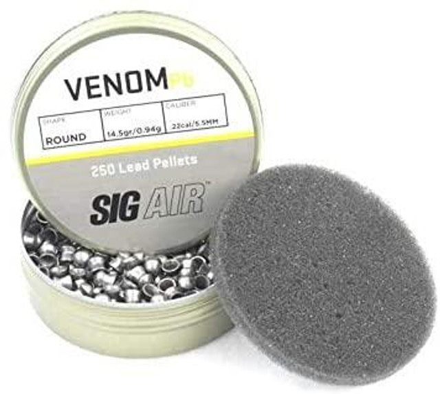 Airgun .22 Cal Venom Pellets, 250 Count