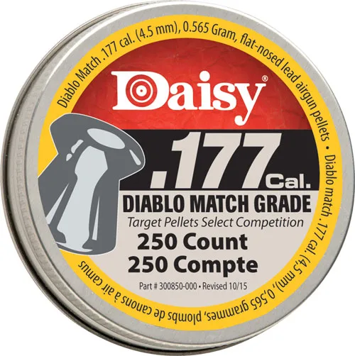 DAISY MATCH GRADE 177 PELLET - 250CT