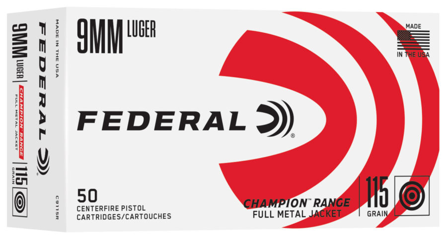 FDR 9MM 115GR RANGE FMJ 50RD