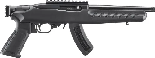 RUGER 22 CHARGER 22LR 8" - W/RAIL THREADE BLACK