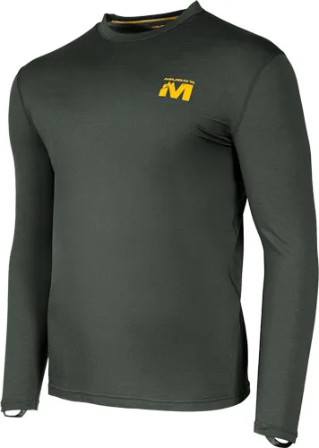 MUDDY DV8 STONEWOOL 200 LONG - SLEEVE CREW PEAT MOSS 2X-LARGE