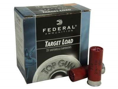Federal 12 Gauge Ammunition Top Gun Target TG12EL8 2-3/4          8 Shot 7/8oz 1200fps Case of 250 Rounds