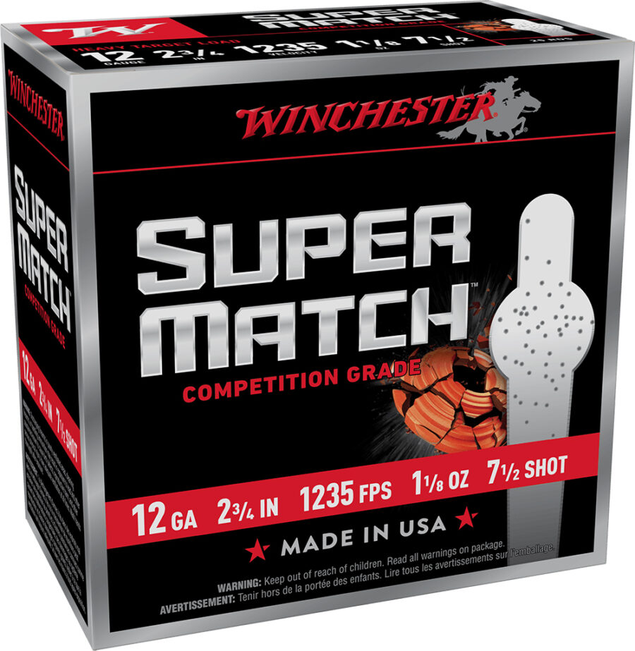 WIN SUPER MATCH 12GA 2.75 1-1/8OZ #7.5 25/10