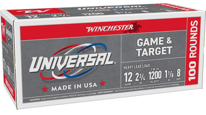 WIN UNIVERSAL 12GA 2.75 #8 1-1/8OZ 100/2