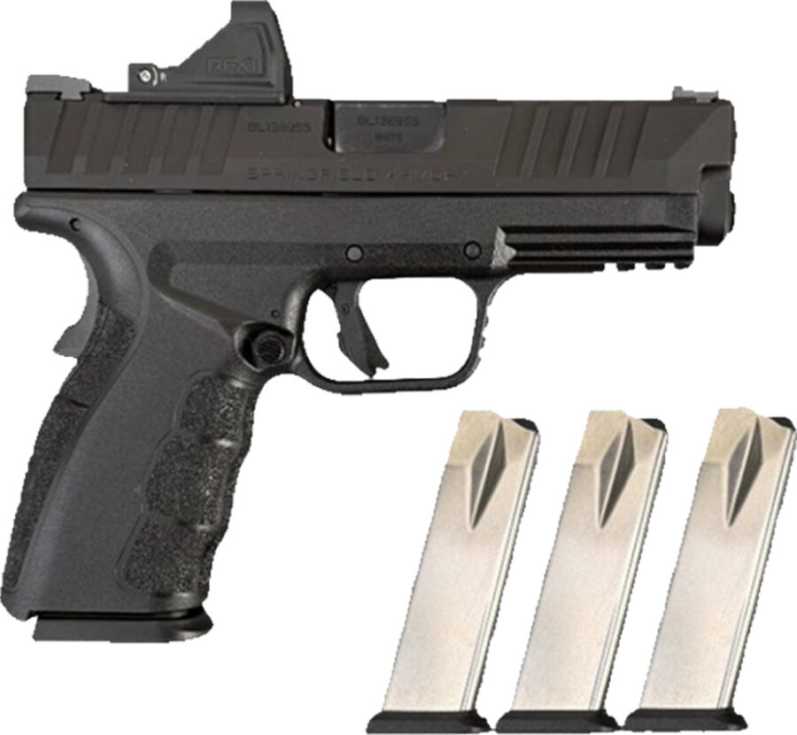 SPR XD MOD.4 9MM 4 BLK OSP 10RD GEAR PAC