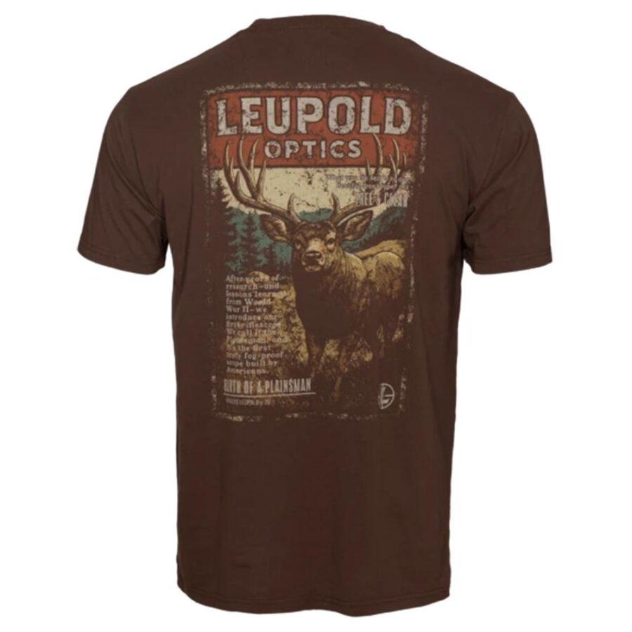 Leupold Magazine Short Sleeve Shirt Brown Heather M