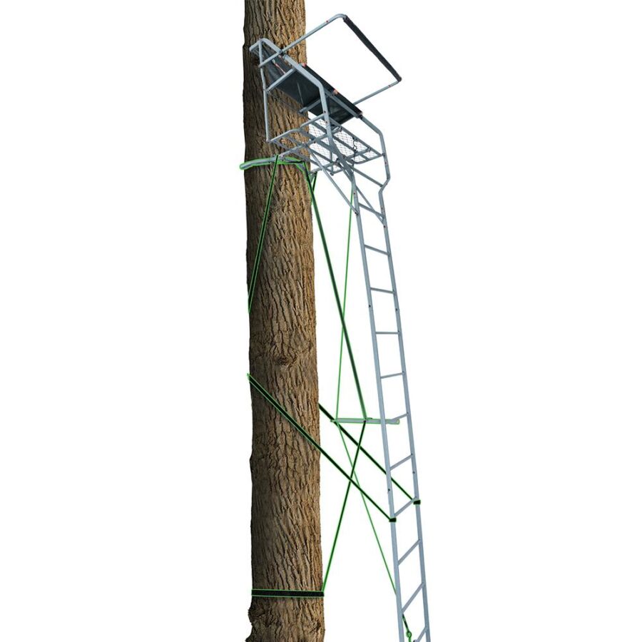 Ol'Man Marksman 2-Person Jaw & Truss Ladder Stand 18 ft