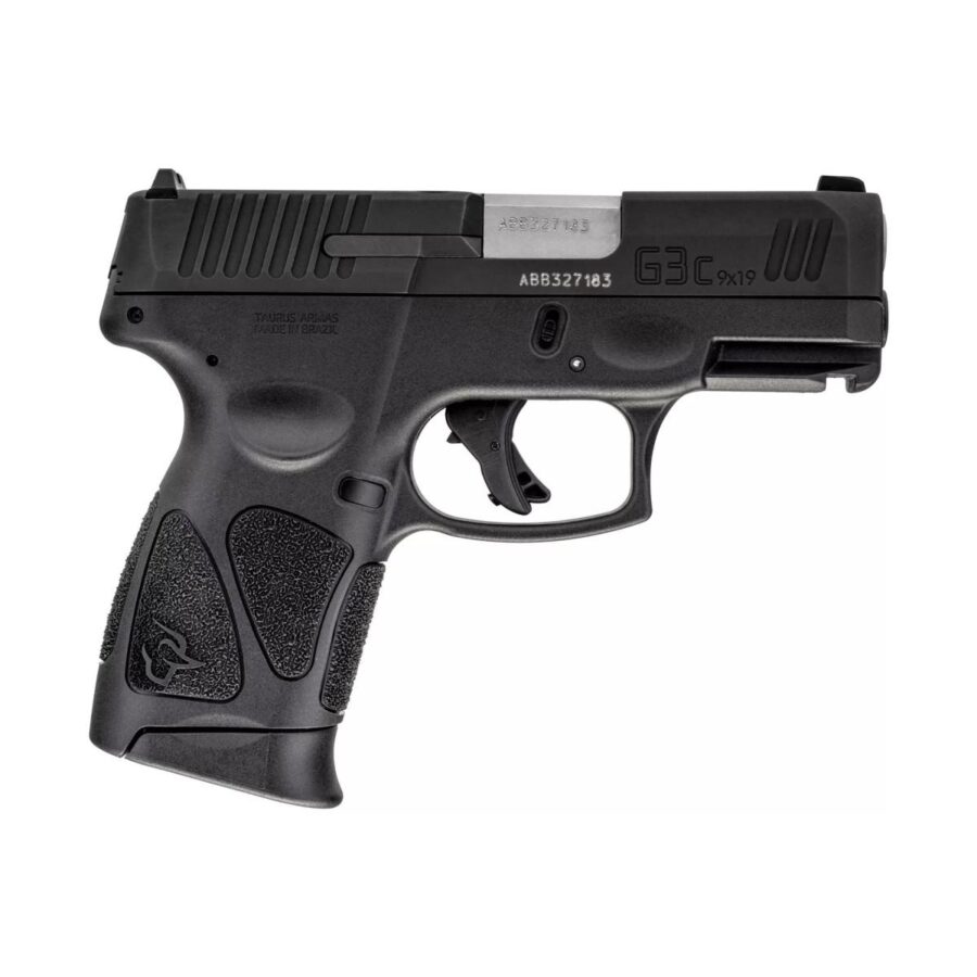 Taurus G3C 9MM 12rd (3) Magazines 3.26?? Barrel Black Frame Black Slide w/ US FLAG HOLSTER