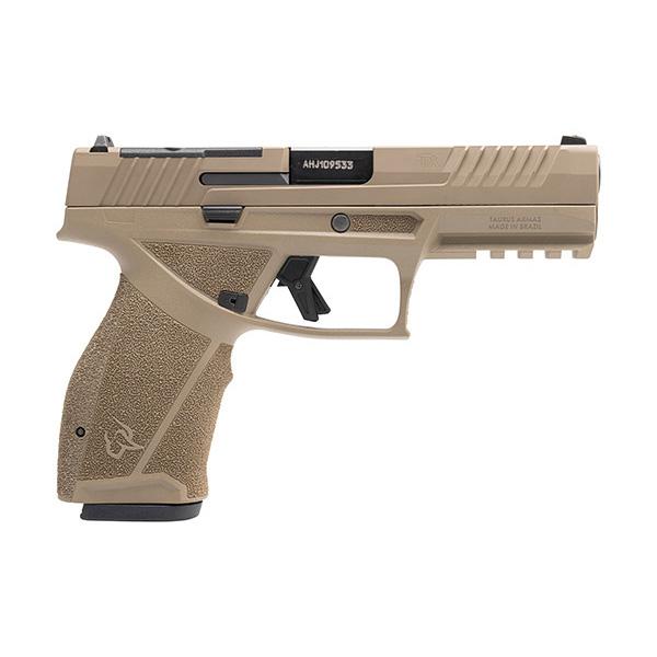 Taurus TX9 Full Size Handgun 9mm Luger 17rd Magazines(2) 4.5" Barrel Matte/Slide FDE/Frame