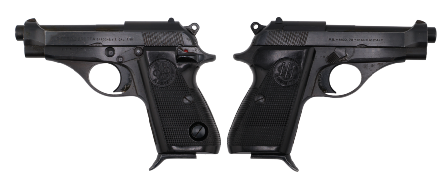 BERETTA M70 SURPLUS 32ACP PISTOL BLUED, SIDE THUMB SAFETY, A GRADE C&R