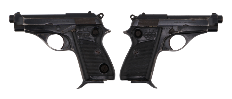 BERETTA M70 SURPLUS 32ACP PISTOL BLUED, BUTTON SAFETY, A GRADE C&R