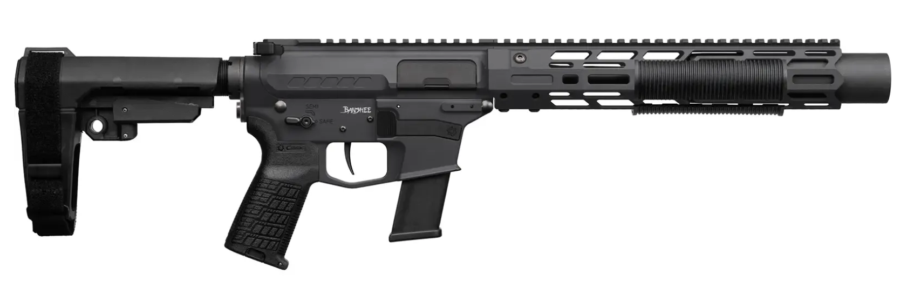 CMMG 6.5" PISTOL SD 45ACP SUPPRESSED ZEROED BANSHEE 1-13RD ZEROED TRIGGER MK4 ARMOR BLACK (11DB021)