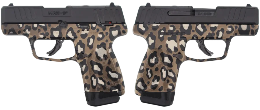 RUGER MAX-9 9MM PISTOL LEOPARD PRINT 3.2" OPTIC READY 1-12RD MAGS