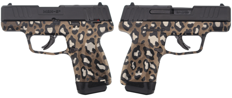 RUGER MAX-9 9MM PISTOL LEOPARD PRINT 3.2" OPTIC READY 1-12RD MAGS