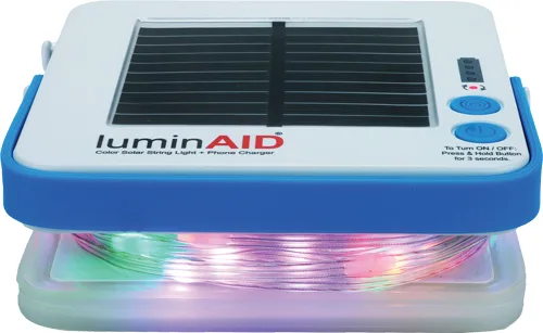 ARB LUMINAID SOLAR STRING - COLOR LIGHT WITH PHONECHARGER