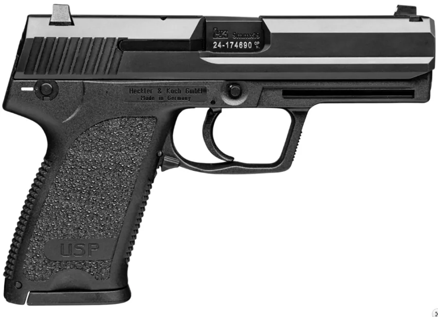 USP9 FS V7 LEM 4.25" 9mm Blk (2) 15-rd