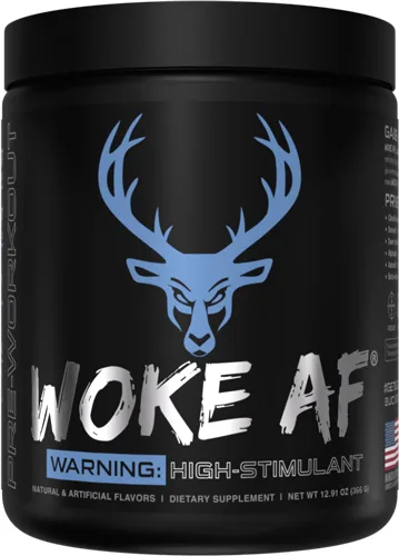 BUCKED UP PRE-WORKOUT WOKE AF - BLUE RAZ 30 SERVINGS