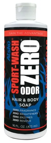 ATSKO ZERO SPORT-WASH HAIR & - BODY WASH 16FL OUNCES