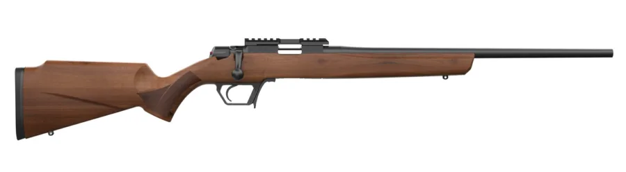 Retay USA ASD22-SWAL-16 Asend Hunter 22 LR 10+1 16" Black Heavy Barrel, Black Chrome Receiver w/Picatinny Rail, Turkish Walnut Fixed Stock