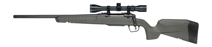 Savage Arms 33192 Axis 2 XP 25-06 Rem 4+1 20" Matte Black Carbon Steel Threaded Barrel & Drilled & Tapped Receiver, OD Green Synthetic Fixed w/Pistol Grip Stock, 3-9x40mm Duplex Scope, Left Hand