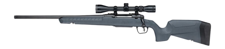 Savage Arms 33201 Axis 2 XP 308 Win 4+1 20" Matte Black Carbon Steel Threaded Barrel & Drilled & Tapped Receiver, Gray Synthetic Fixed w/Pistol Grip Stock, 3-9x40mm Duplex Scope, Left Hand