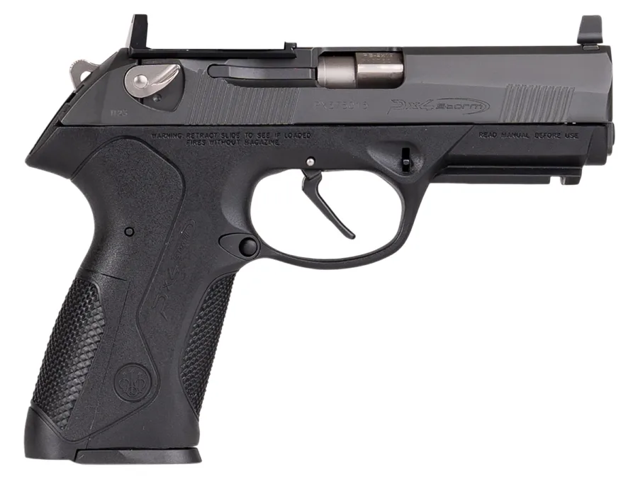 Langdon Tactical Tech PX4FFONRR Beretta Px4  9mm Luger 15+1 4" Stainless Steel Barrel, Optic Ready/Serrated Slide, Black Polymer Frame w/Picatinny Rail, RMR Footprint, Ambidextrous