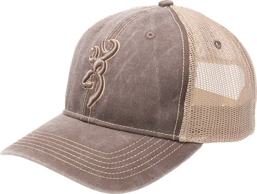 BROWNING CAP COLCORD MESH BACK - BROWN OSFM