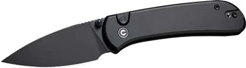 CIVIVI KNIFE QUIBIT 2.98" BLK/ - BLK STONEWASH BUTTON LOCK