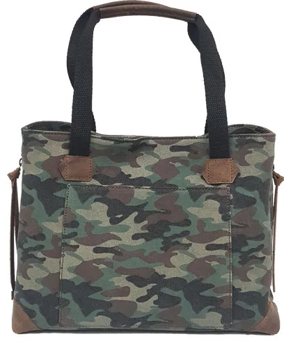 VERSACARRY CONCEAL CARRY PURSE - CANVAS CAMO TOTE STYLE