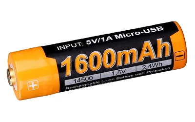 FENIX 1600MAH USB 14500 RCHRGBL BAT