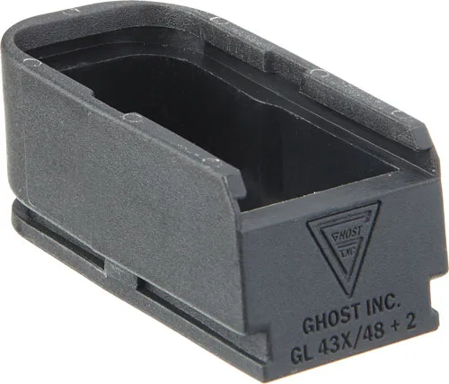 GHOST MOAB MAG EXTENSION FOR - GLOCK 43X48 PLUS 2 RNDS BLACK