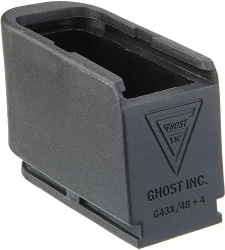 GHOST MOAB MAG EXTENSION FOR - GLOCK 43X48 PLUS 4 RNDS BLACK