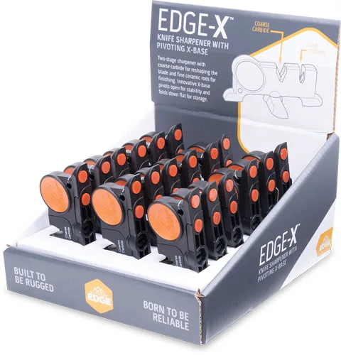 OUTDOOR EDGE GAME EDGE-X - SHARPENER 18PC COUNTER DISPLAY